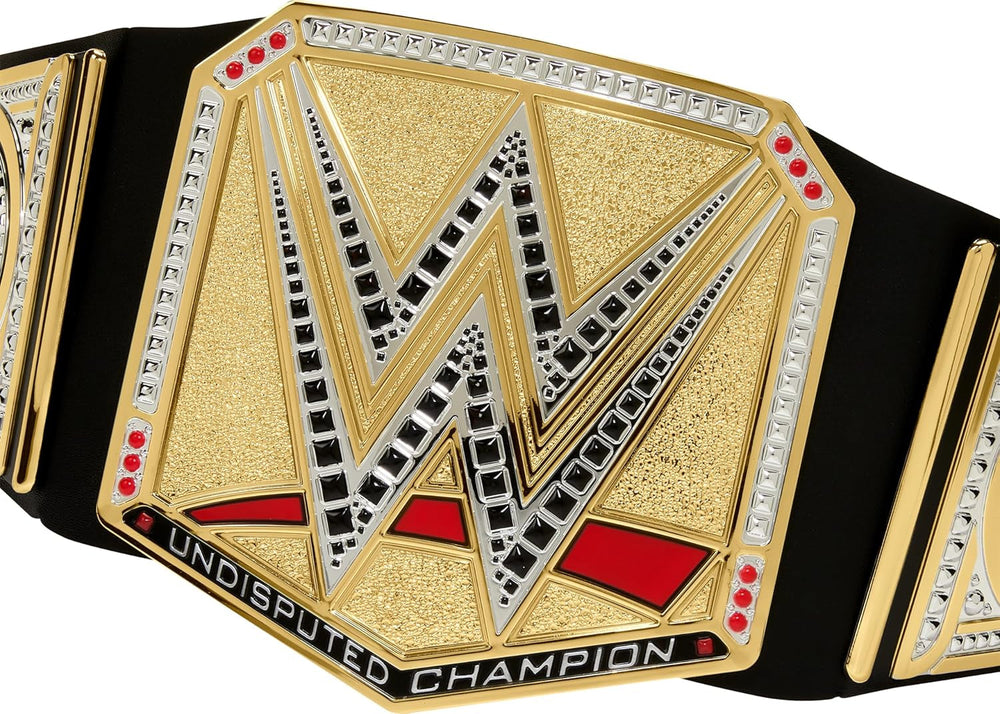 Mattel Mattel WWE Championship Belt, Undisputed WWE Universal Championship Role Play And Costume, Aprox. 100 Cm Lungă Faux Leather Belt With Unique Fitting, HYJ35 Action figures Naty Shop