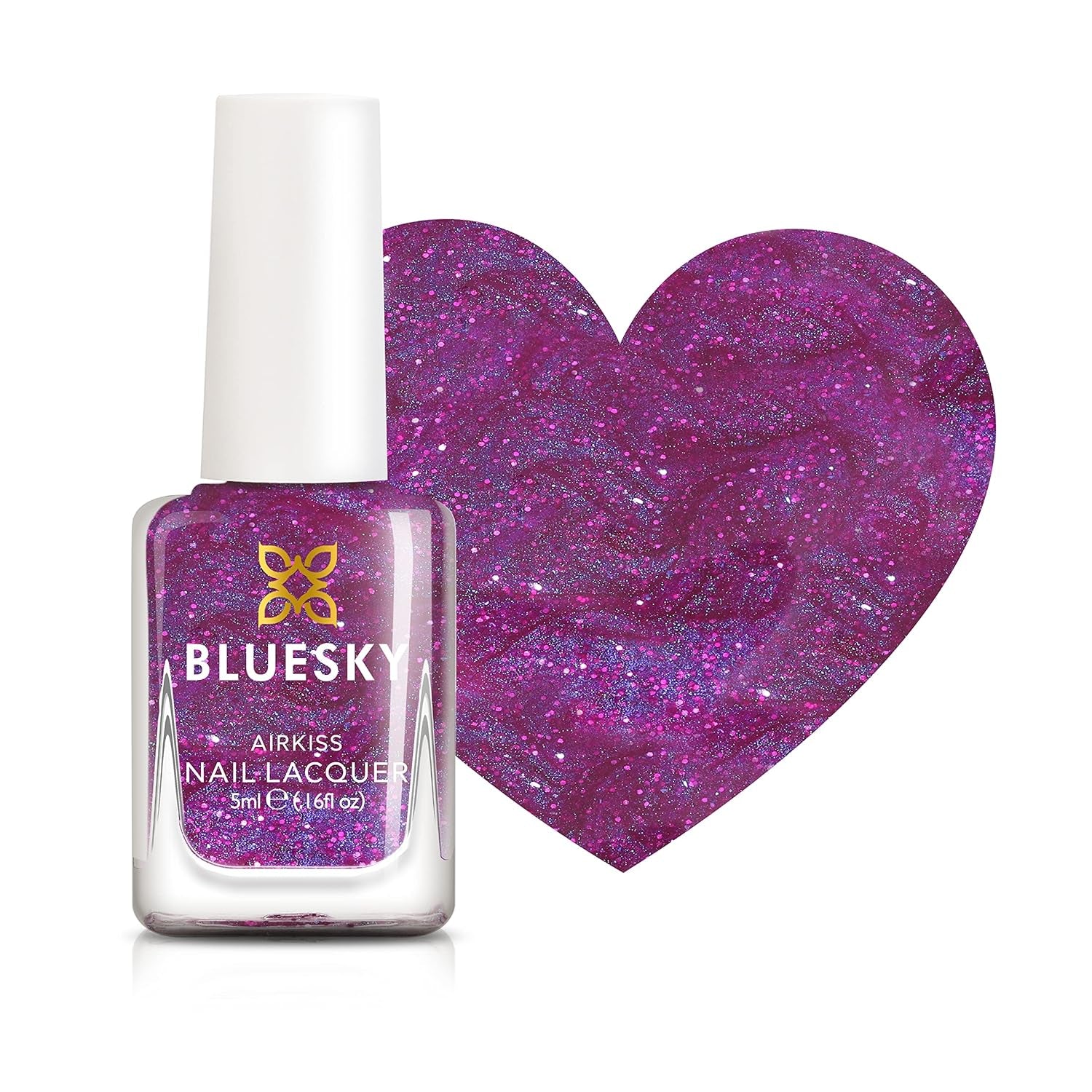 BLUESKY Kids Nail Polish - Zdzieralny lakier do paznokci na bazie wody, bez rozpuszczalników, łatwy do usunięcia, 5 ml (Czas dyskoteki)