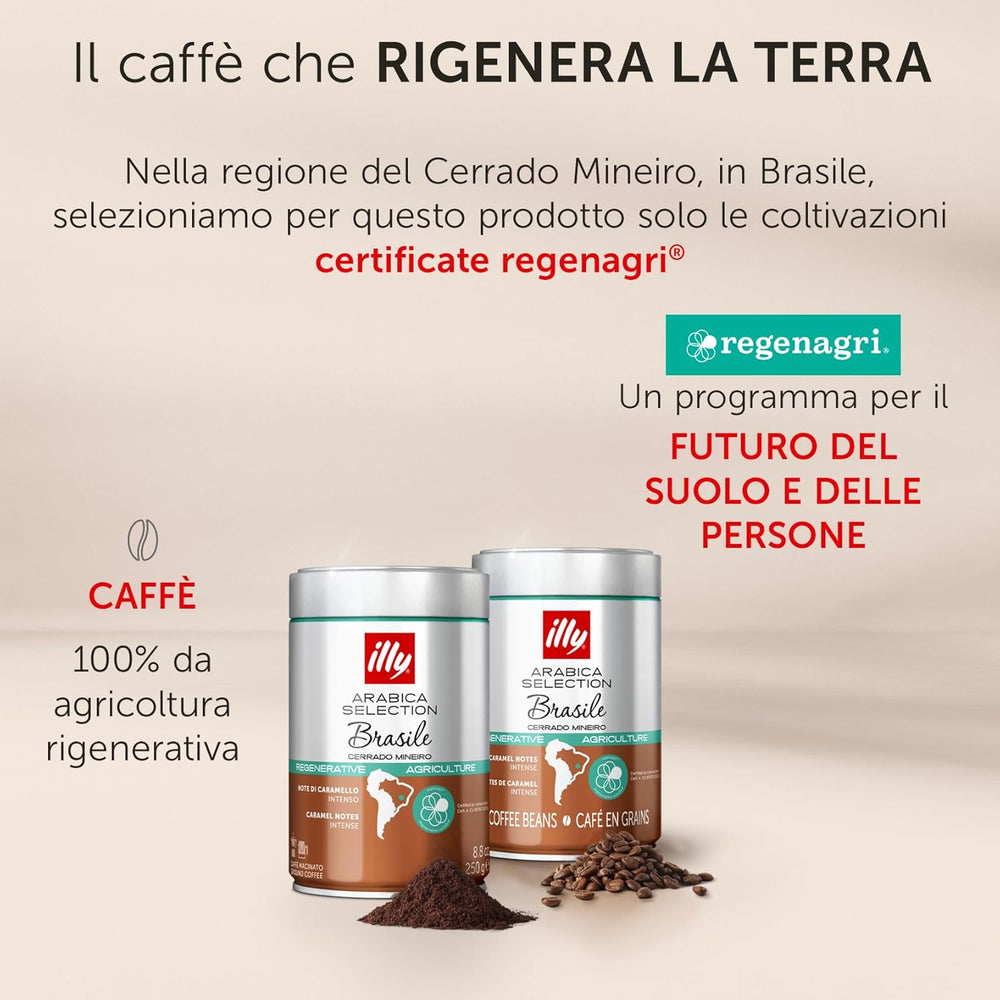 Boabe de cafea Illy Arabica Selection Brazil, 250 g