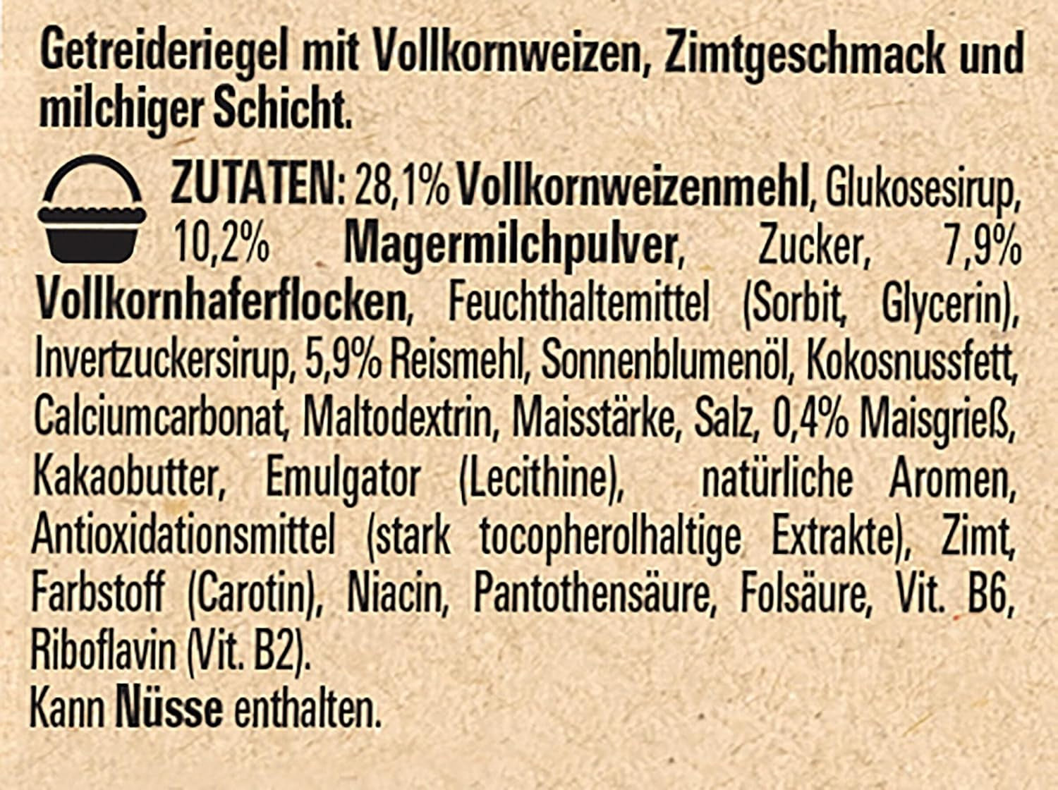 NESTLÉ CINI MINIS Batony cynamonowe, pełnoziarnista chrupiąca przekąska z wapniem, 8 opakowań (4 x 25 g każde)
