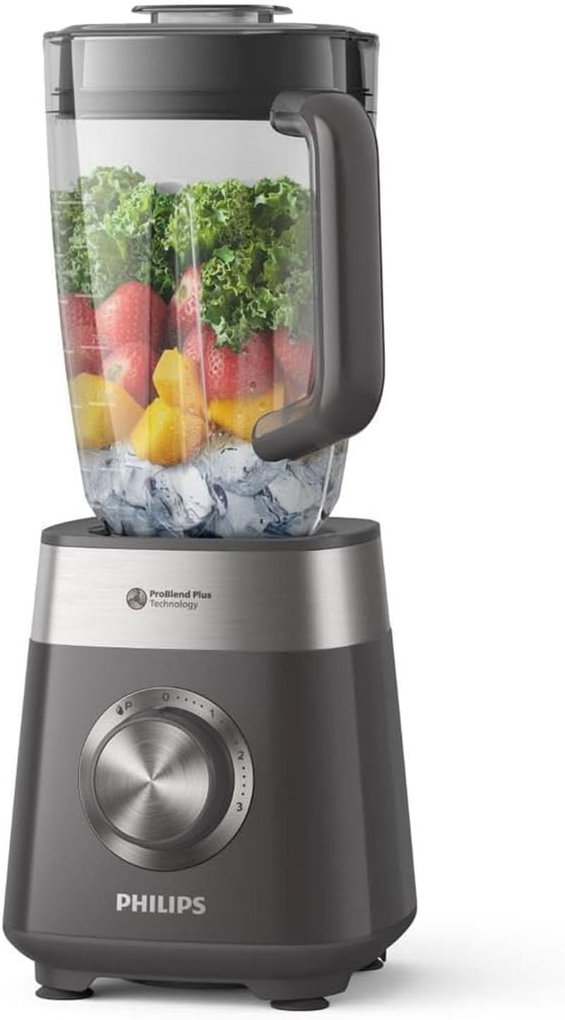Mikser stojący i ekspres do smoothie Philips – 600 W, 2 litry piwa, aplikacja Homeid, 2 Geschwindigkeitsstufen + funkcja impulsowa, problem, funkcja kruszenia lodu (HR2291/41) Kuchnia Naty Shop 1000 W