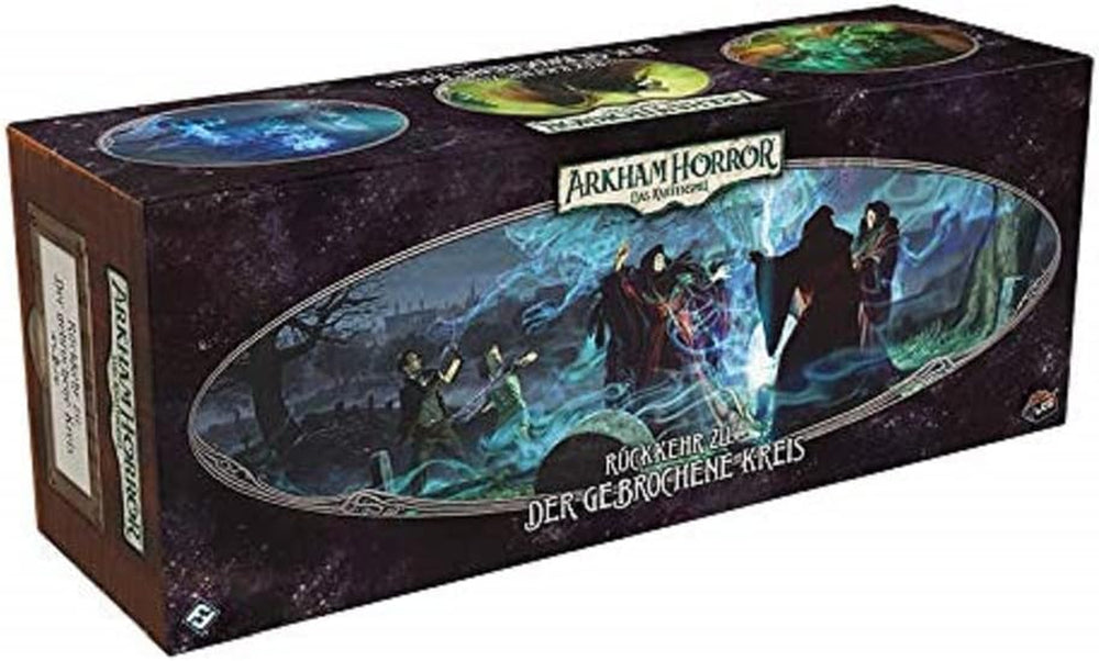 Gry o lotach fantasy, Horror w Arkham: LCG, Gra podstawowa, Gra ekspercka, Gra karciana, 1–4 graczy, Wiek 14+, 45+ minut, Niemiecki, Wielokolorowy, Kolorowy