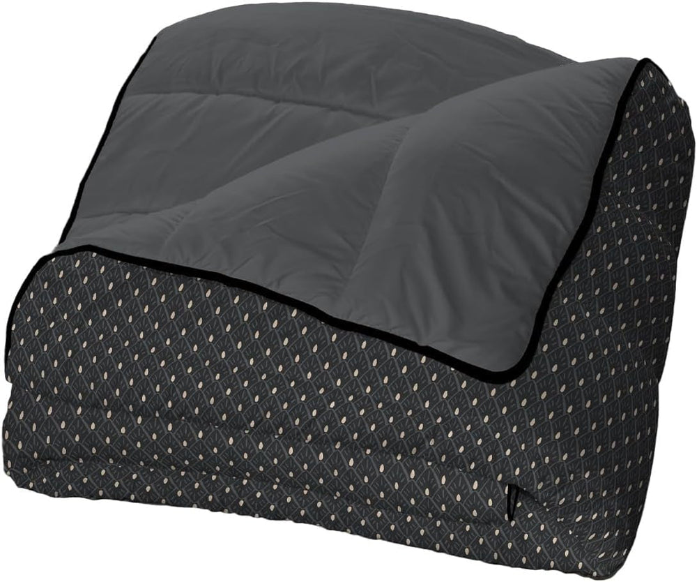 Bleu Câlin Printed 1-osobowa kołdra Hermance, poliester, niebieski/szary, 140 x 200 cm Kołdry i kołdry Naty Shop