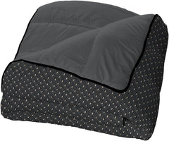 Bleu Câlin Printed 1-osobowa kołdra Hermance, poliester, niebieski/szary, 140 x 200 cm Kołdry i kołdry Naty Shop