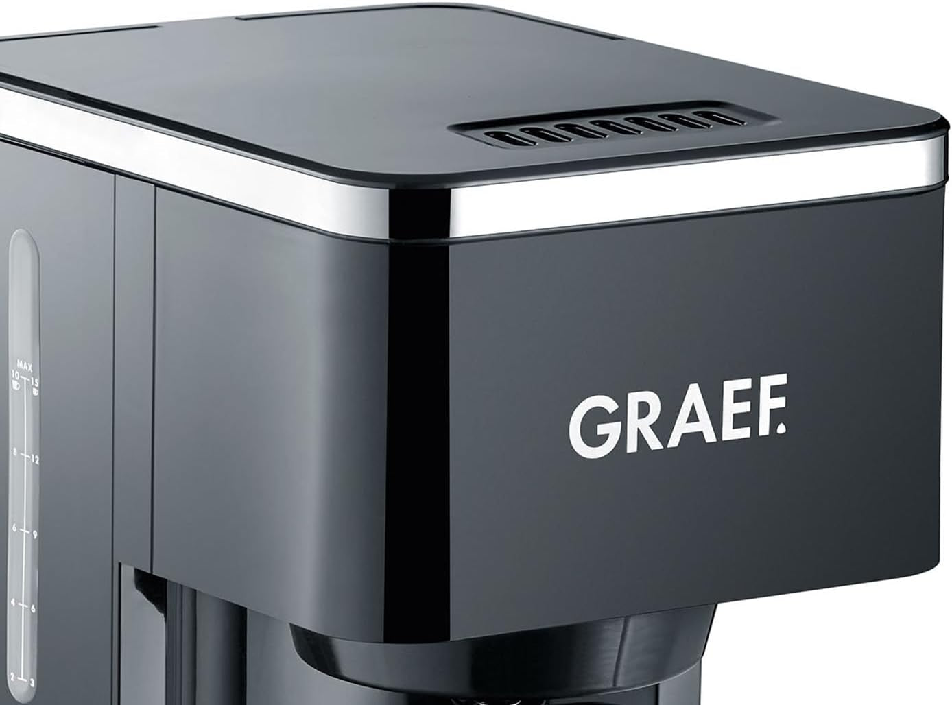GRAEF. Espressor cu filtru FK402 Negru, 1,25 L, funcție de menținere la cald, temporizator, funcție de pre-infuzare, cap de infuzare pentru dezvoltarea optimă a aromei, utilizare ușoară