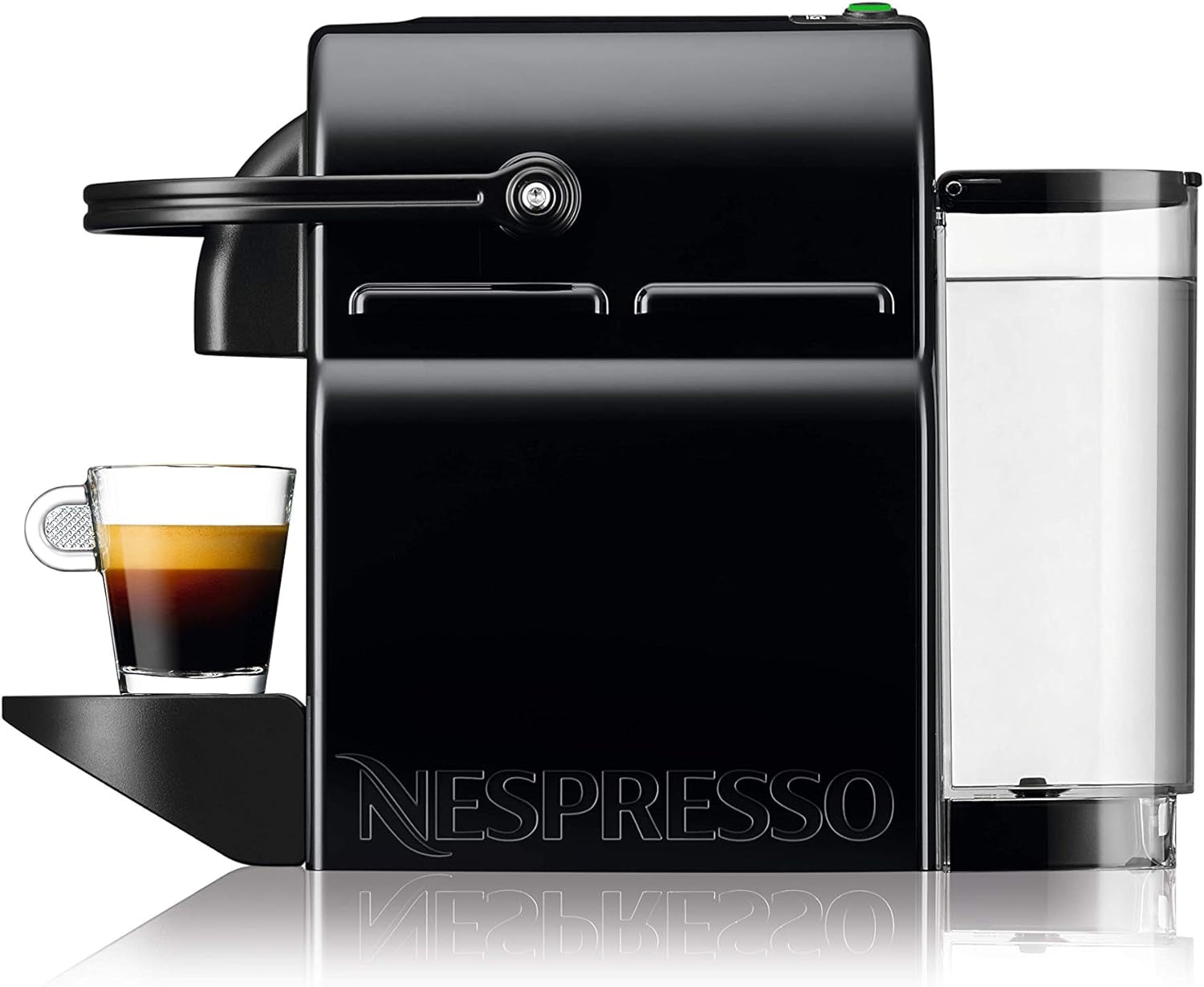 Espressor cu capsule Nespresso De'Longhi EN 80.B Inissia, pompă de înaltă presiune și funcție de economisire a energiei, oprire automată după 9 minute, volum cană pentru espresso și lungo, rezervor de apă de 0,7 l, negru