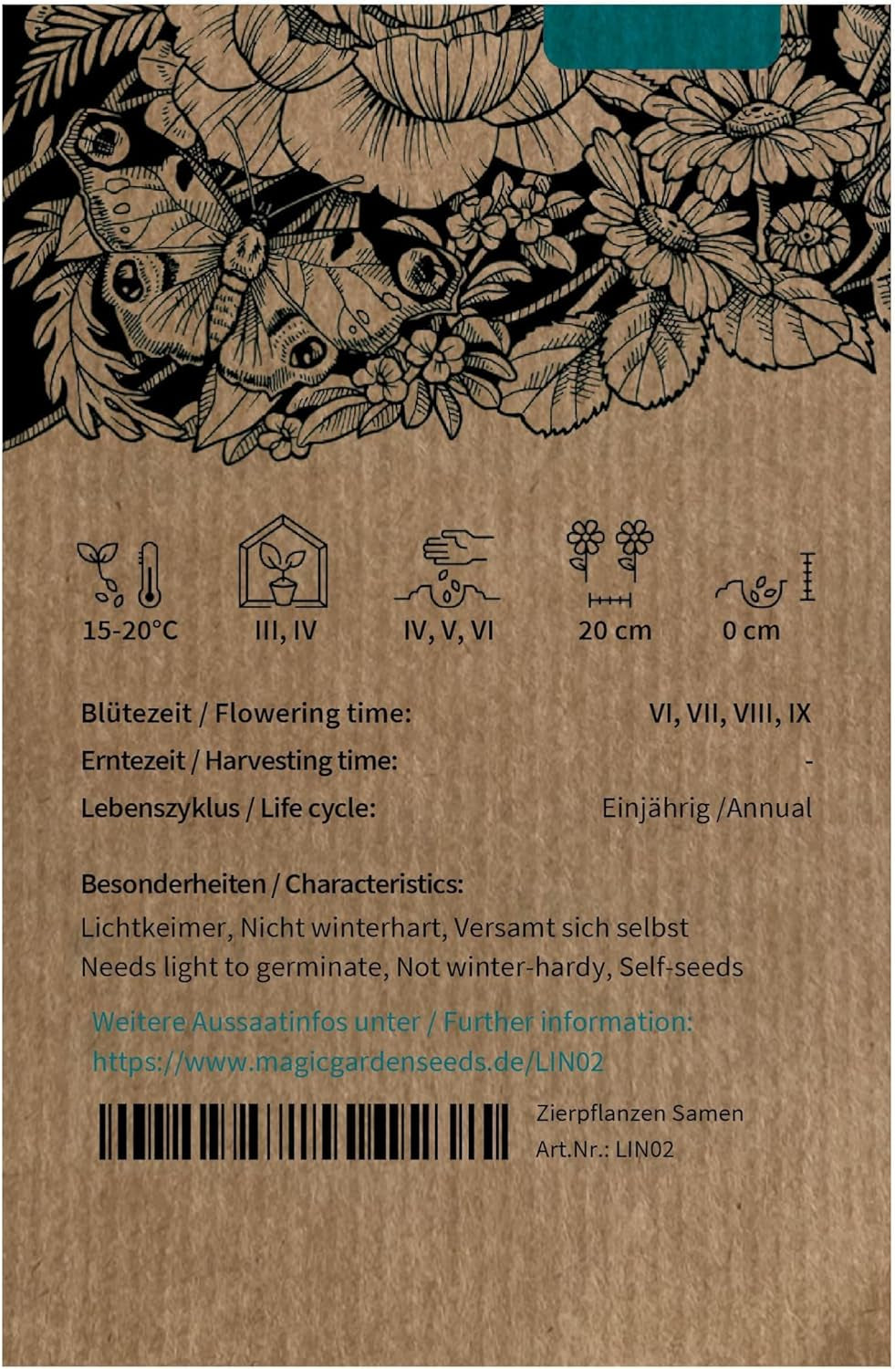 Len marokański (Linaria maroccana) ok. 2000 nasion letniego kwiatu rocznego, długo kwitnący kwiat cięty