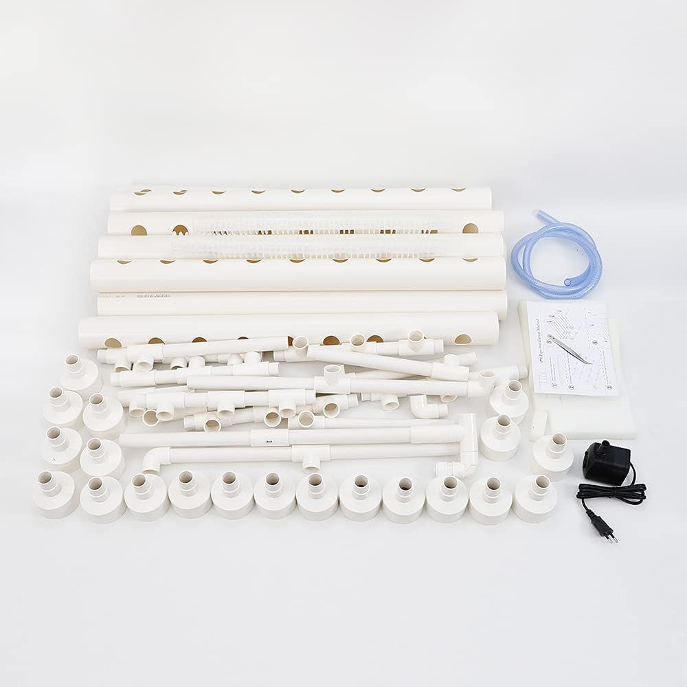 Pflanzen Pflanze Zestaw do uprawy systemu hydroponicznego 90 stanowisk dla roślin Drei Layer Satz GemüSe Tool Garten Systeme Roślina Warzywo Hydrokultur Hydroponische Ogród Hydroponik Anbausystem PflanzpläTzen 3Schicht