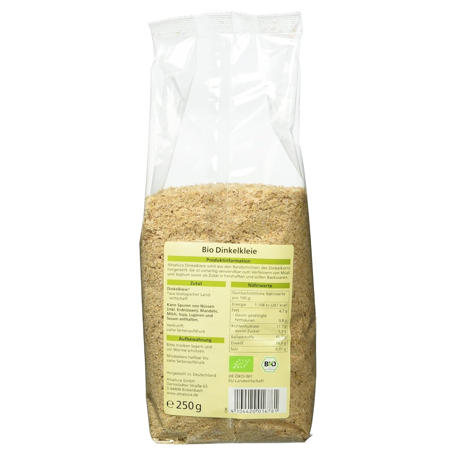 Ekologiczne otręby orkiszowe, 250g