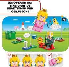 LEGO Super Mario Adventures z interaktywną brzoskwinią, zestaw dla dzieci z żółtą ropuchą, prezent Nintendo dla chłopców, dziewcząt i wszystkich graczy od 6 lat 71441 Zestawy do budowania Besuche den LEGO-Store