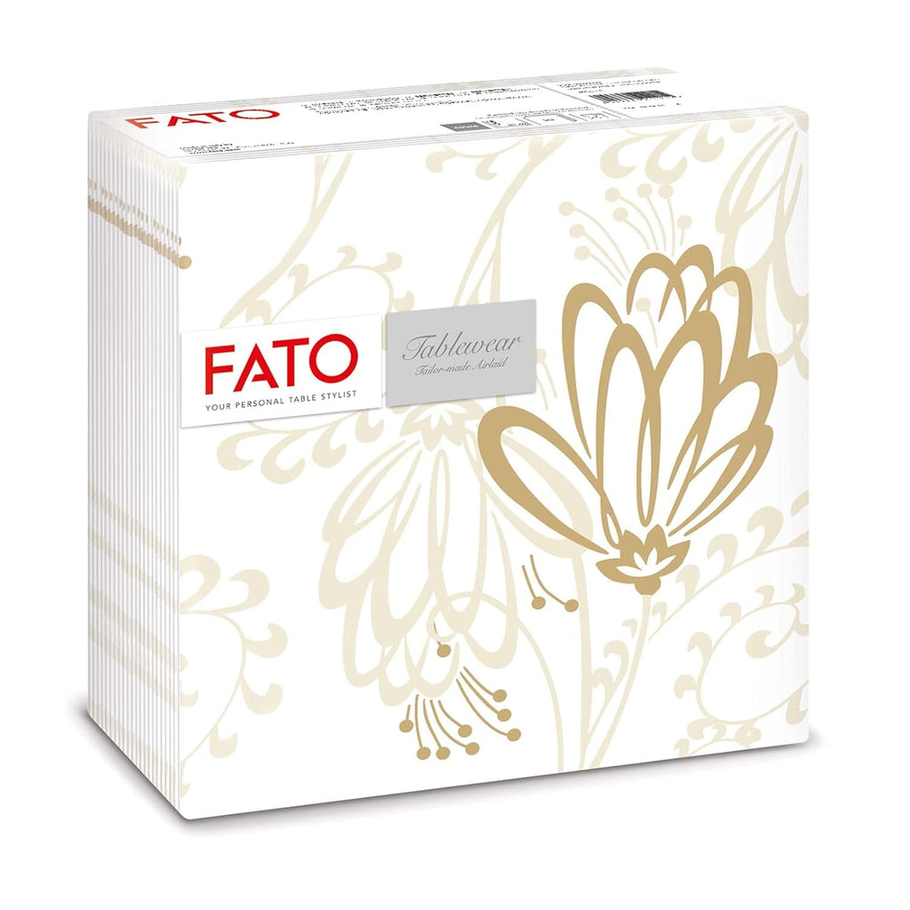 Fato - Șervețele din hârtie uscată, airlaid, efect textil, pachet cu 50 de șervețele, format 40X40 pliate în 4, Tropicana Decor