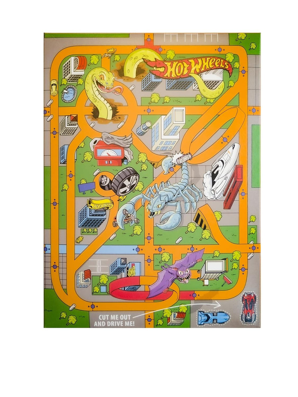 Hot Wheels Honey Loops Chrupiące pełnoziarniste płatki śniadaniowe z dodatkiem witamin, 1 opakowanie (1 x 375 g)