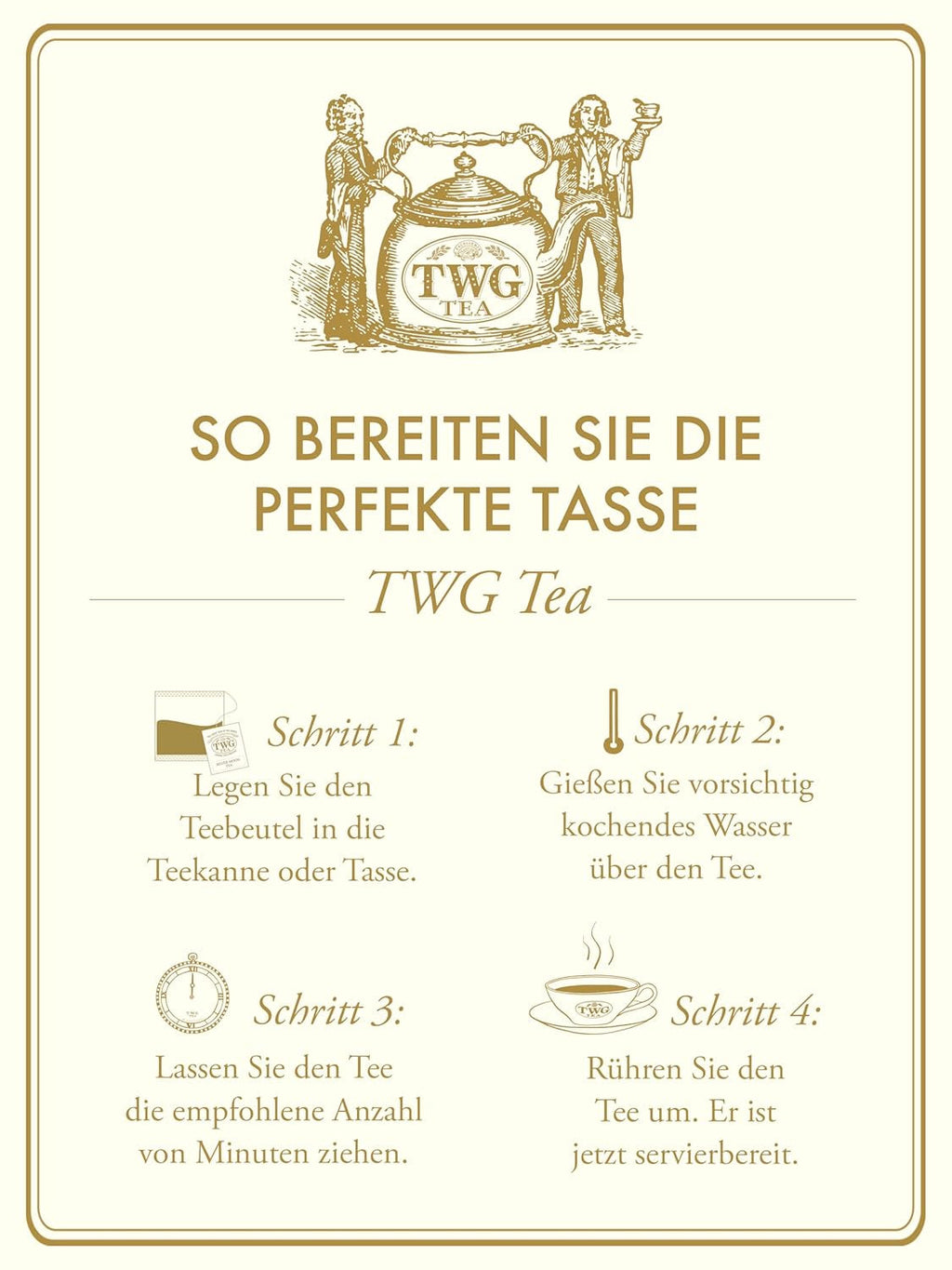 TWG Tea | 1837 Green Tea, amestec de ceai verde în 15 pliculețe de ceai cusute manual din bumbac într-o cutie cadou, 37,5 g