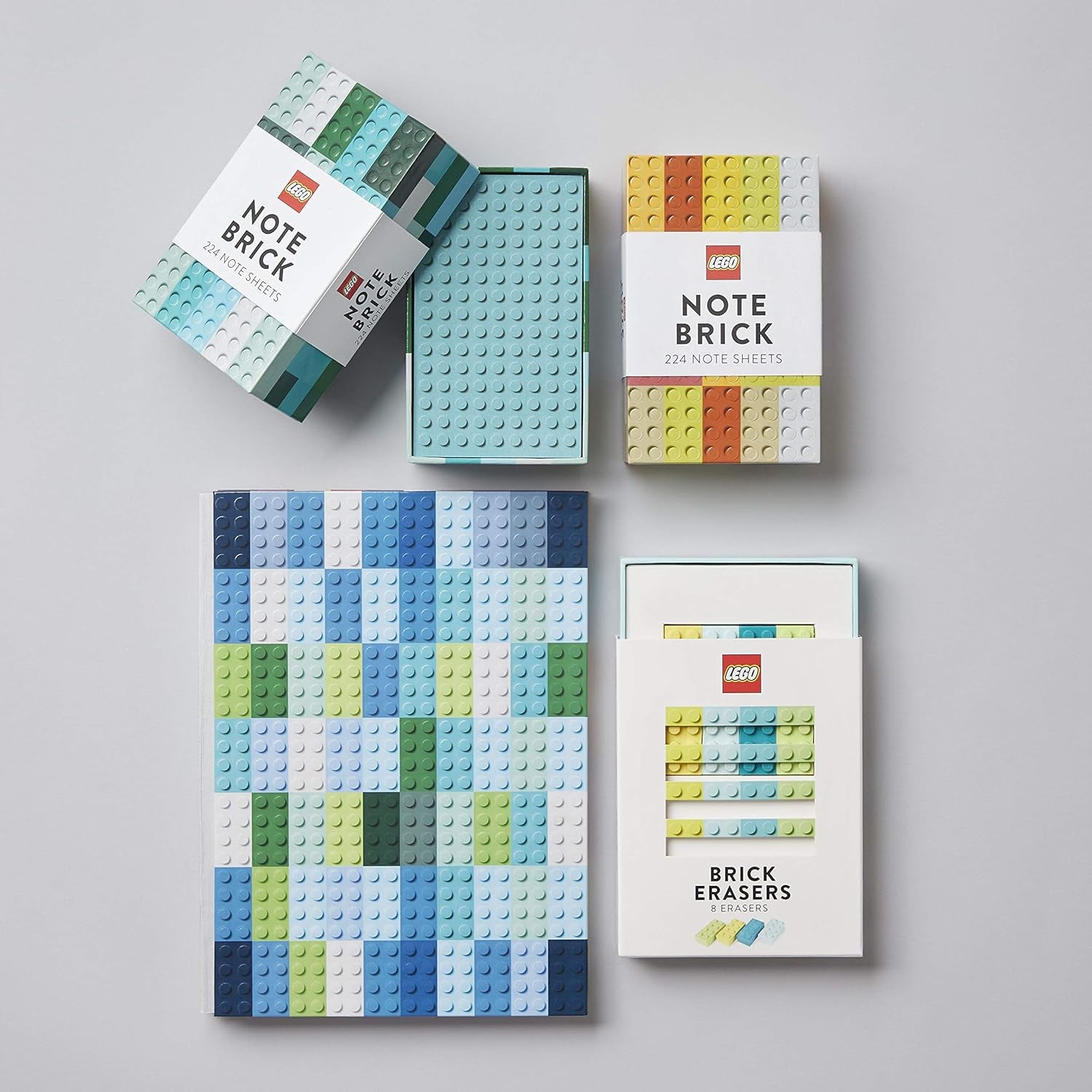 Klocki LEGO® Note (niebiesko-zielone): 224 arkusze notatek (LEGO x Chronicle Books)
