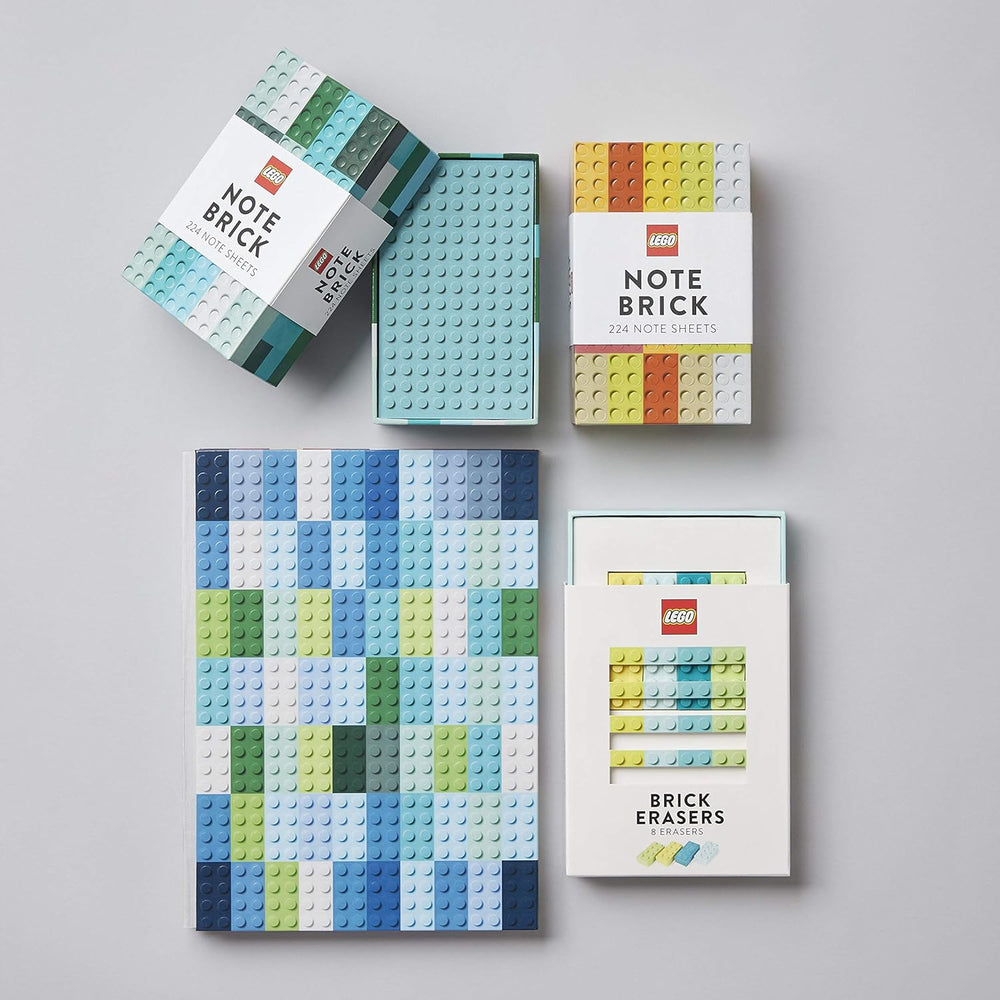 Klocki LEGO® Note (niebiesko-zielone): 224 arkusze notatek (LEGO x Chronicle Books)