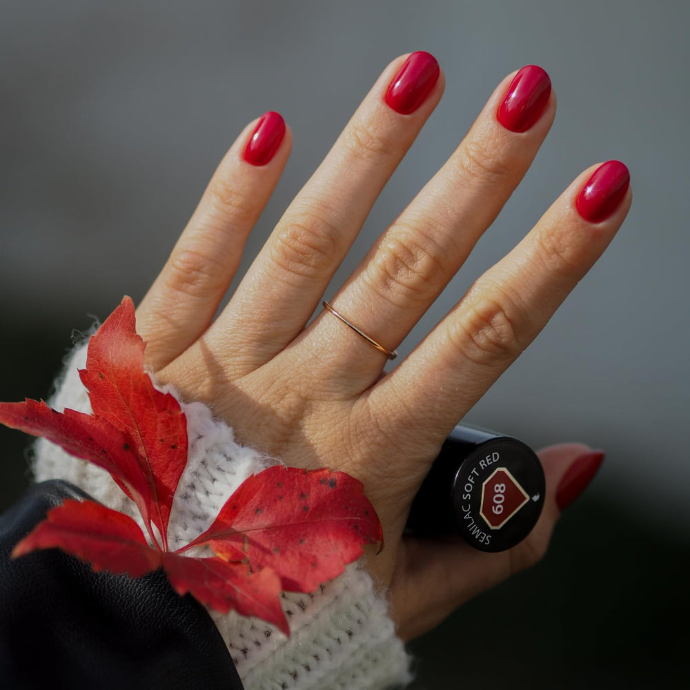 Lakier UV do paznokci Semilac 608 Soft Red 7 ml