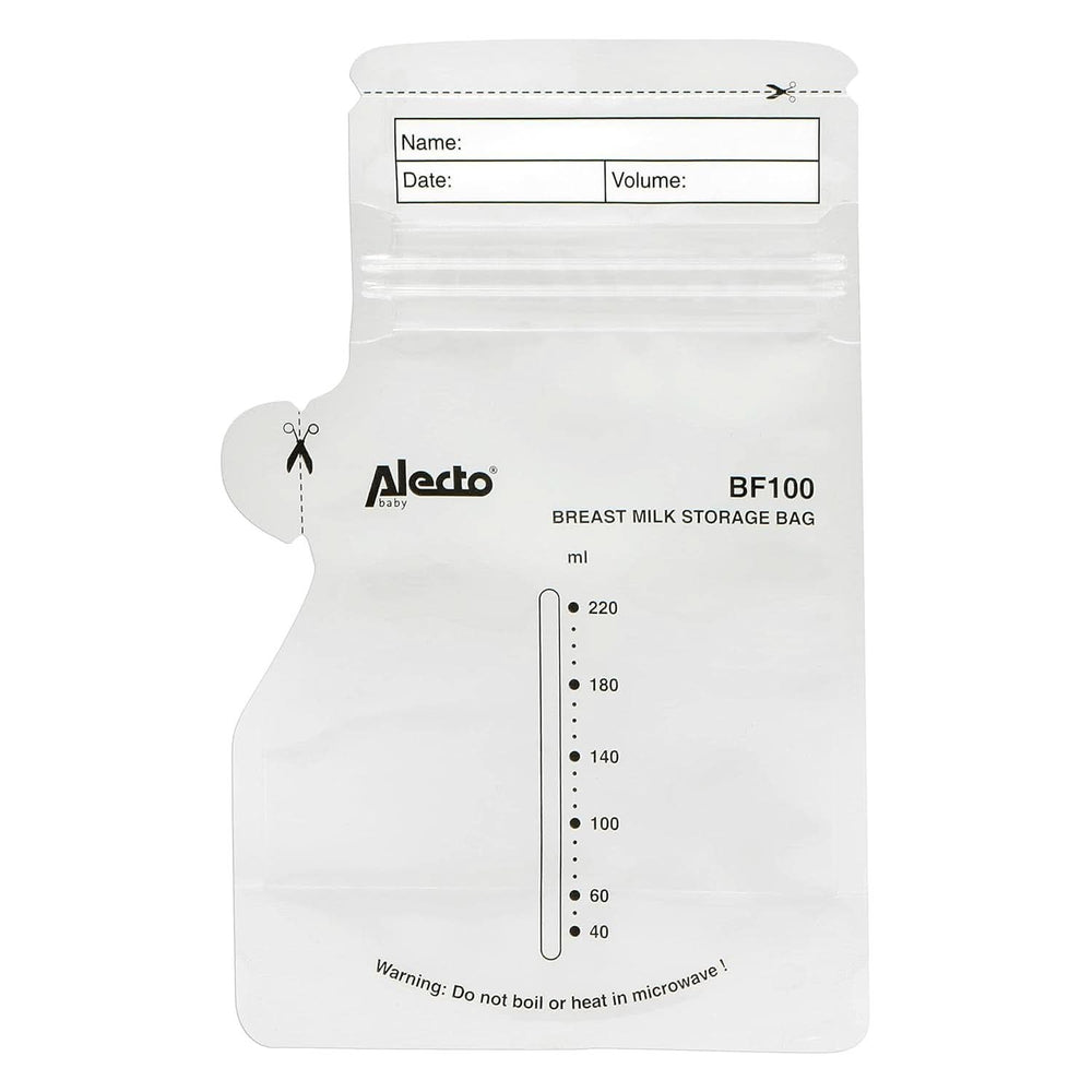 BF100 Worek do przechowywania mleka matki - Worek na mleko matki - pojemność 220 ml - 100 sztuk - Przezroczysta żywność i akcesoria do karmienia piersią Sklep Bebe Naty