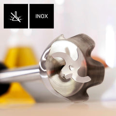 Mikser stojący Taurus 1000W | 20 Geschwindigkeitstufen | Funkcja Turbo | 4 Edelstahlklingen | Ergonomiczna konstrukcja typu Soft-Touch | Spritzschutz | Akcesoria | Edelstahl | Elektrisch |Kunststoff, Silber/Schwarz Sklep Naty dla matki i dziecka