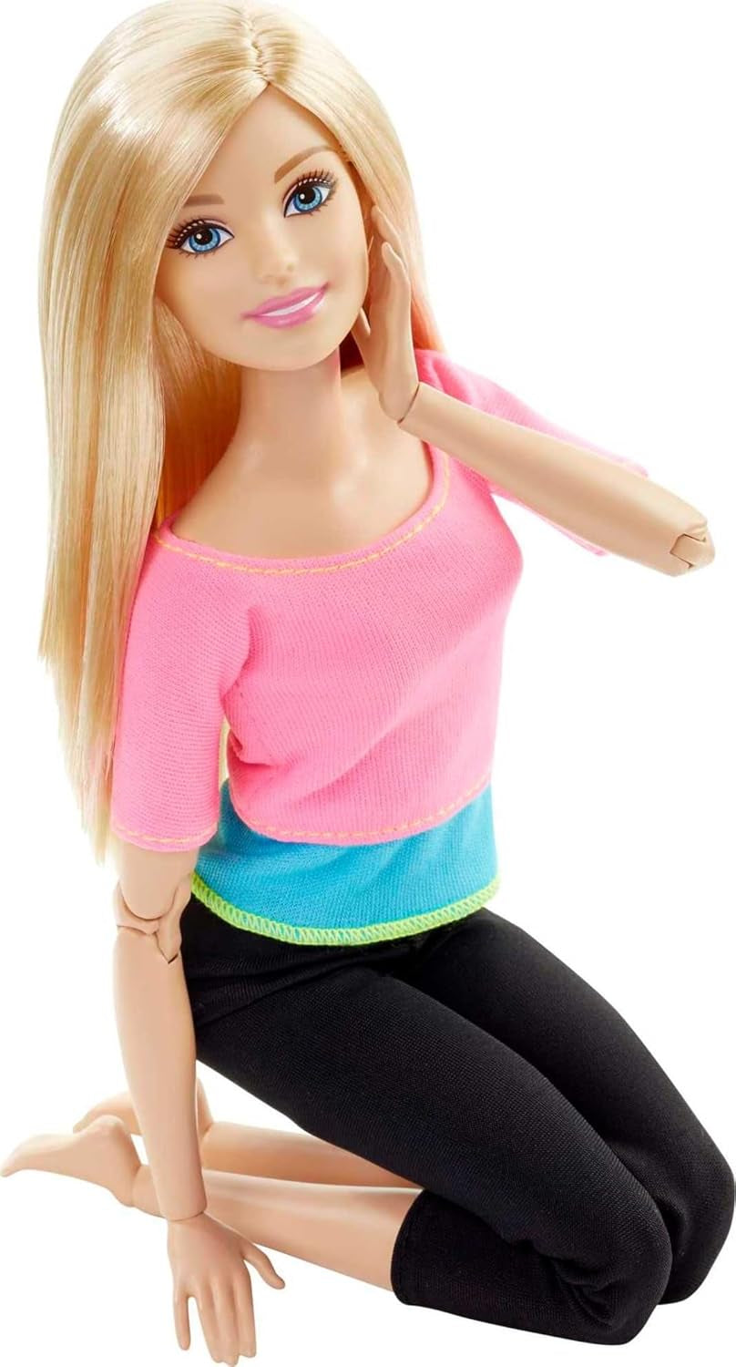Barbie Made to Move - articulații mobile pentru poziții și mișcări realiste, ținută sportivă și păr lung blond, ideală pentru jocuri de rol și creativitate, vârsta 3+, DHL82 Papusi Naty Shop