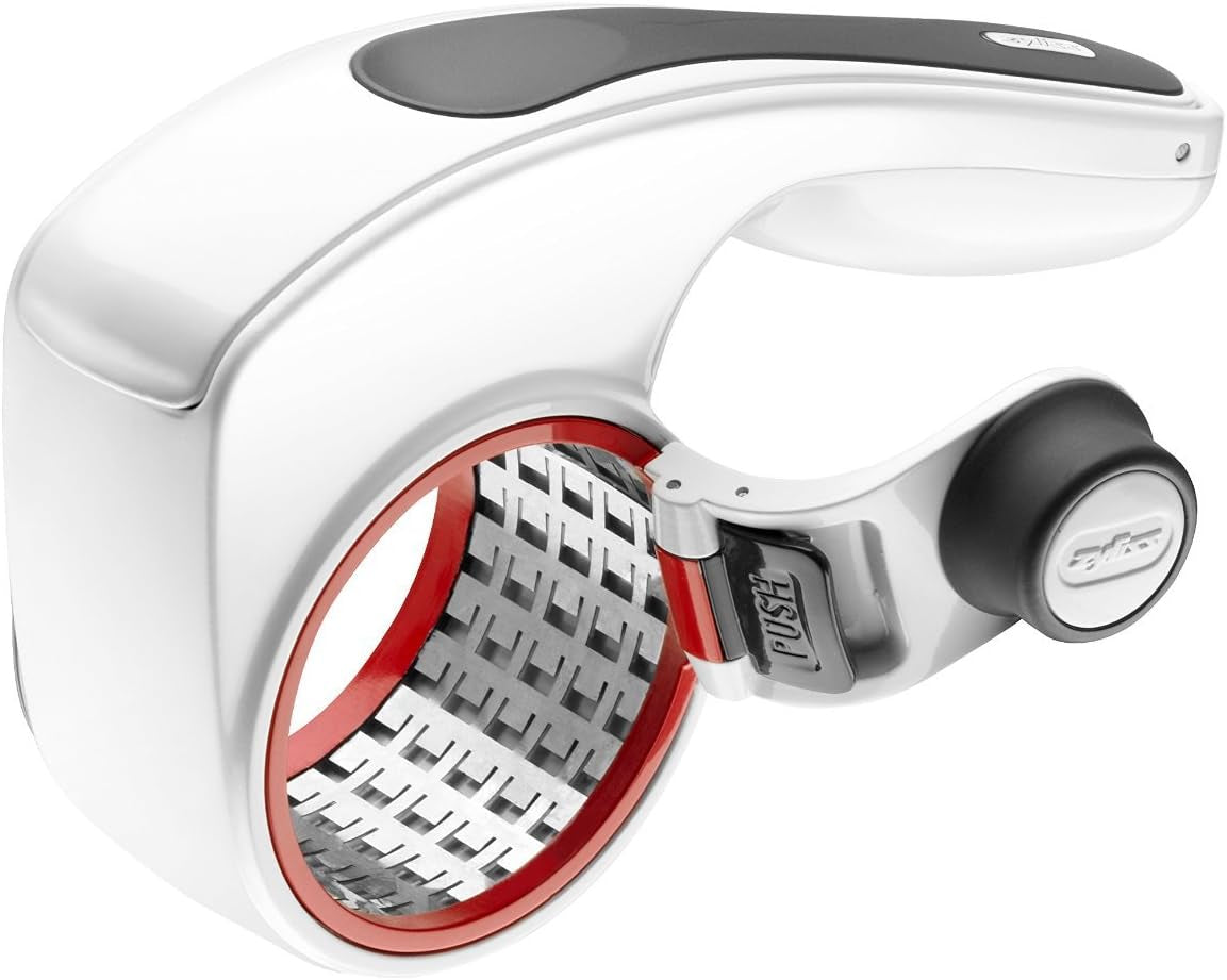 ZYLISS Classic Tarka do sera E900010, drobny bęben ze stali nierdzewnej, obieraczka 16 x 8,5 x 8,5 cm Naty Shop Alles Käse Käsereibe