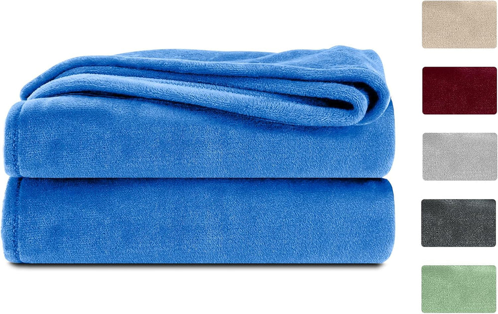 Puszysty koc Komfortec, wygodny koc, koc polarowy, certyfikat Oeko-Tex, super miękki, 150X200 Cm, 260 G/M², beżowy Łóżka i koce Besuche den Komfortec-Store Blue 150 X 200 Cm