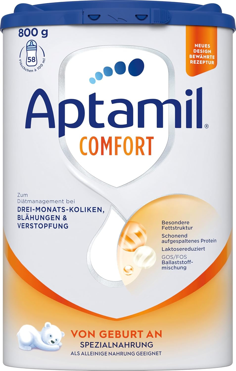 Aptamil Comfort - Specjalna formuła od urodzenia - 1 x 800 g