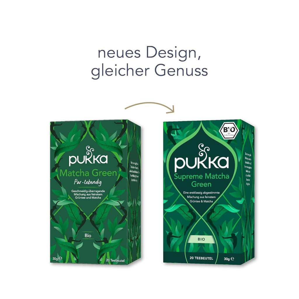 Pukka Matcha Green, pliculețe de ceai: ceai verde energizant cu matcha