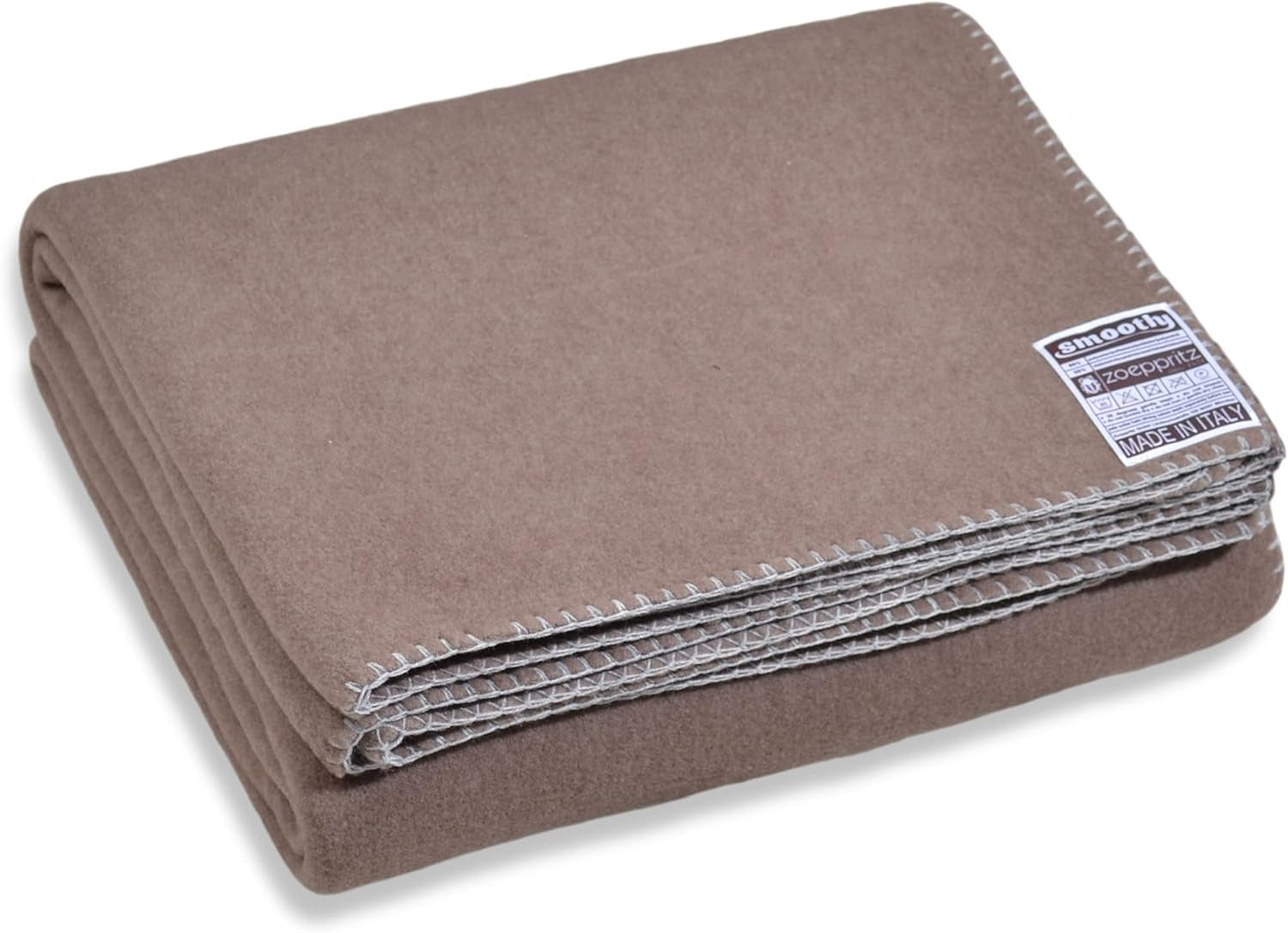 Zoeppritz din 1828 Pătură din fleece Smoothy - Pătură confortabilă pufoasă din fleece polar - Vegan - 140X190Cm - 010 Off-White, 010 Offwhite Paturi si Cuverturi Zoeppritz Since 1828 840 Smoke 140X190Cm