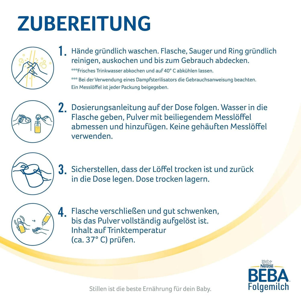 Nestle BEBA 2 Mleko następne w proszku po 6 miesiącu, z kompleksem 5 HMO, tylko laktozą, bez oleju palmowego, opakowanie 3 szt. (3 X 800 G) Matka i Dziecko Naty Shop