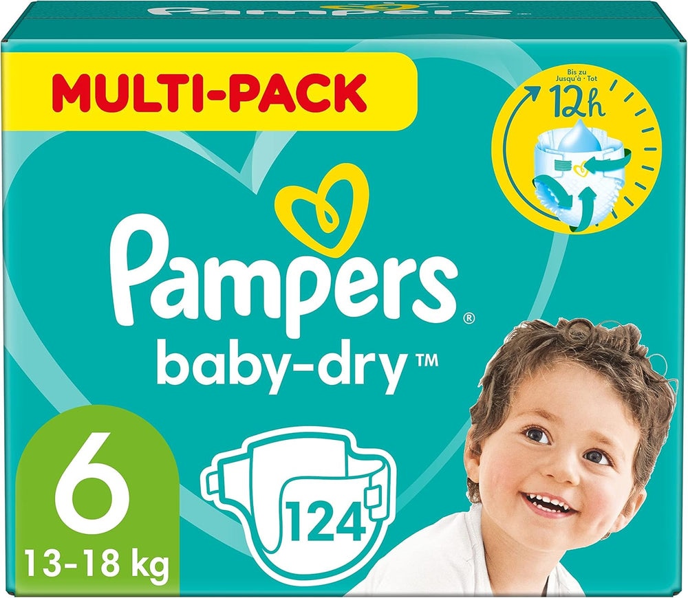 Pieluchy Pampers Baby-Dry Rozmiar 5, 174 pieluszki, 11 kg - 16 kg, do 100% ochrony przed wyciekaniem i komfortu przez całą noc