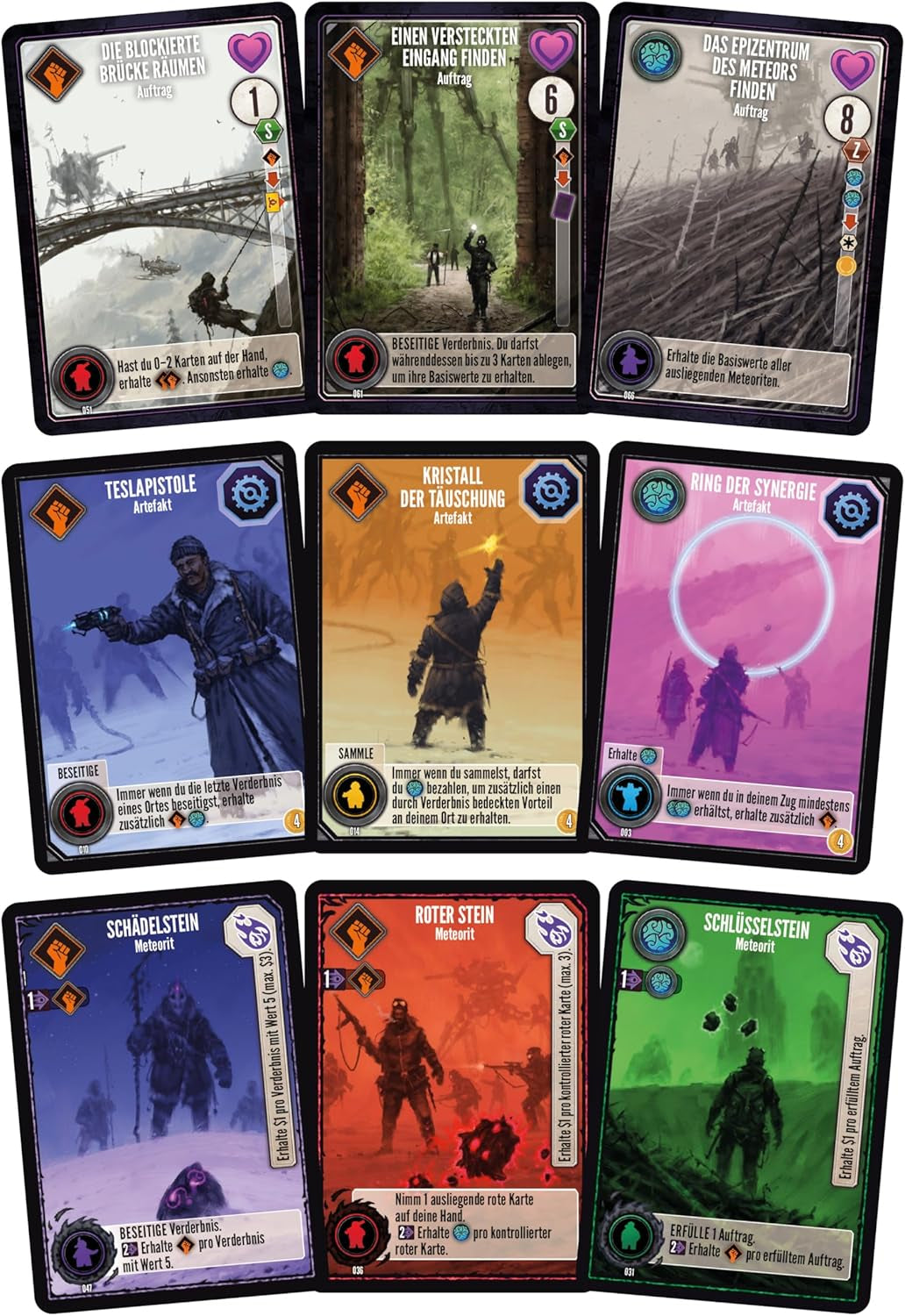 Gra planszowa Feuerland Spiele 31025 Wyprawy, kolory ziemi