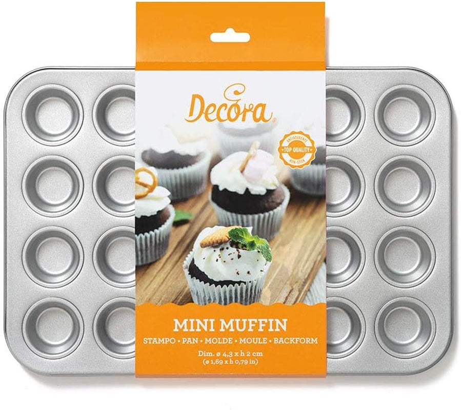 0070035 BACKFORM NA 24 MINI MUFFINKI 38,5 X 26 X 2 H CM Formy i blachy do pieczenia Naty Shop