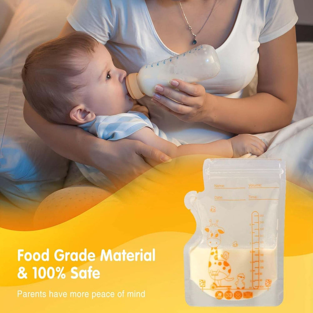 Vinabo 50 Stück Muttermilchbeutel, 250 ml torba do przechowywania mleka muttermilk niezawierającego Bpa, Milchbeutel Für Muttermilch Mit Ausgießer Für Das Stillen, Selbststehender, Kann Eingefroren Werden, Vorsterilisiert Akcesoria Żywność i karmienie piersią Baby Naty Shop