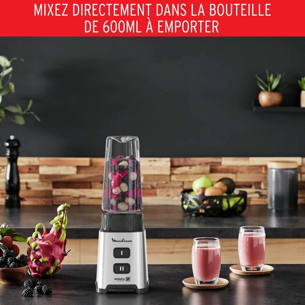 Blender Pulseo LM17GD, 400 W, 4 ostrza, 700 ml, pojemnik przenośny 600 ml Kuchnia Naty Shop