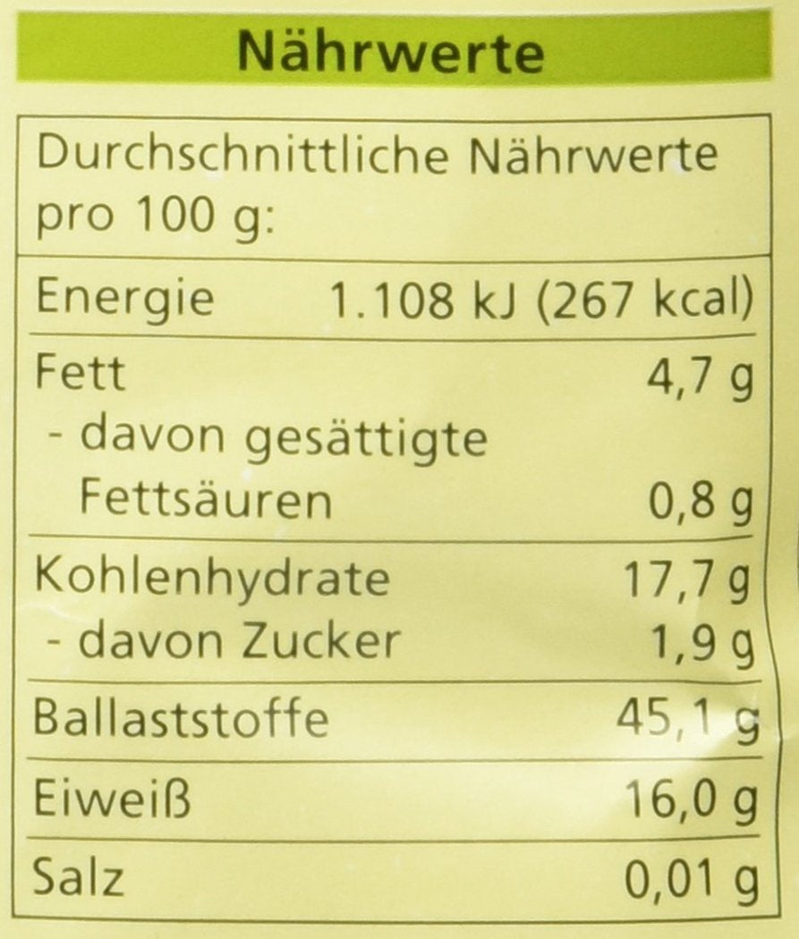 Bio Dinkel-Kleie, 250G Cereale Naty Shop