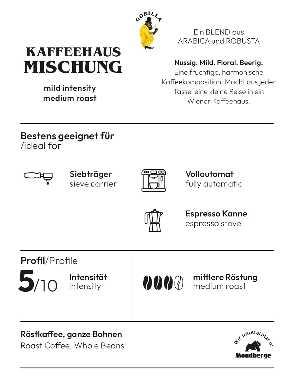 Mieszanka kawowa Joerges, 1 kg (Opakowanie może się różnić) Kawa Naty Shop