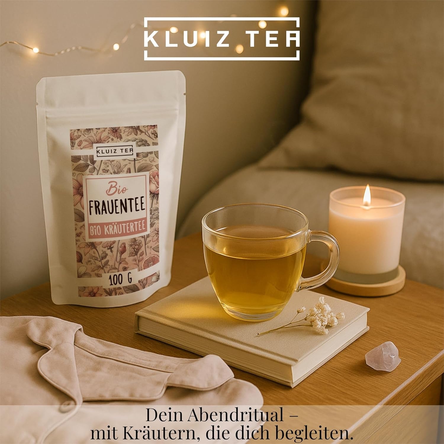 Ceai pentru femei bio vrac - 100 grame I Ceai din plante cu alchemilla, agnocastan, coada șoricelului și alte plante tradiționale I Ceai din plante de la KLUIZ