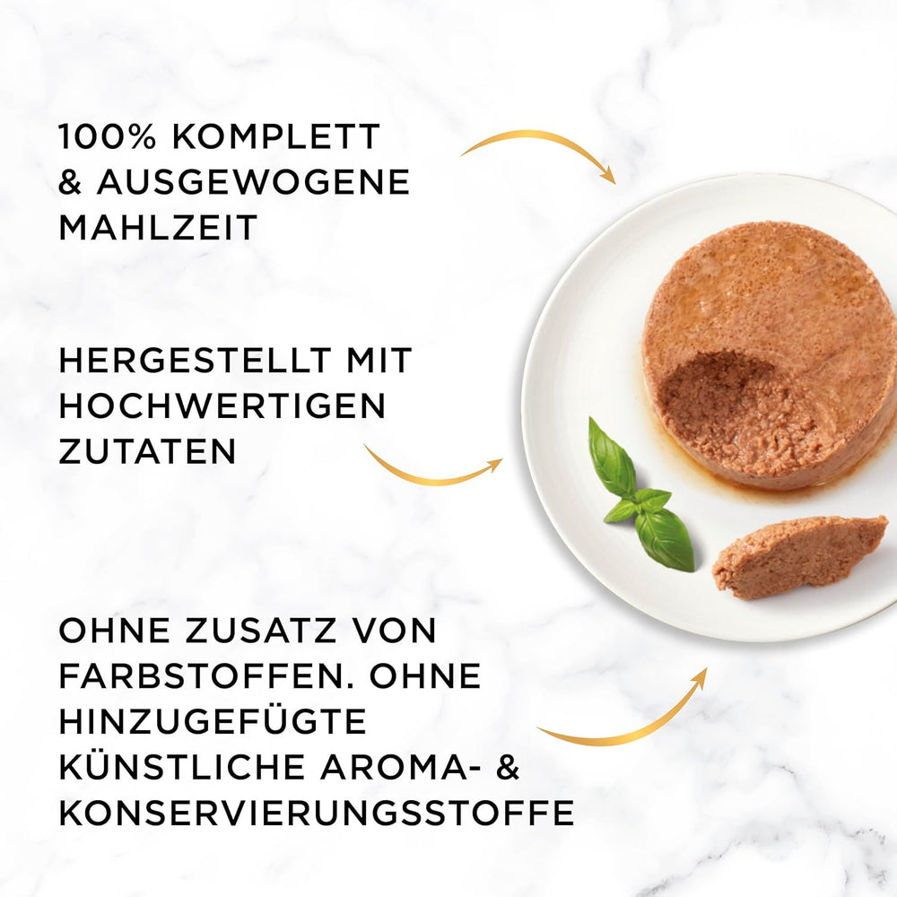 Gourmet Gold Feine Pastete Katzenfutter nass, mit Huhn, 12er Pack (12 x 85g)