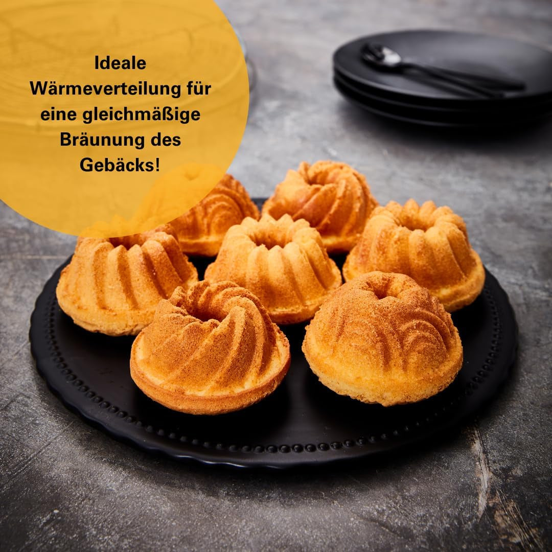 Birkmann, Contoura, Gugelhupfblech Violet, Backform Aus Aluguss, Mit Antihaftbeschichtung Und Rezept, 887077 Formy i blachy do pieczenia Naty Shop