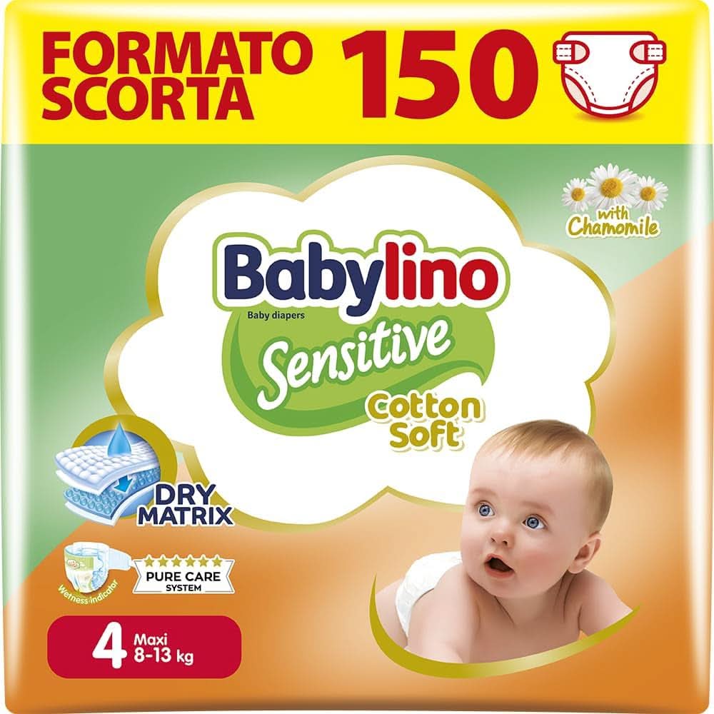 Babylino Sensitive, delikatne pieluszki dla dzieci, różne rozmiary