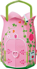 BABY Born Storybook Cottage, składany domek dla lalek 18 cm ze stołem, kominkiem, leżakiem i teleskopem, różowy zielony, 833803 Zapf Creation Dollhouses Naty Shop Domyślny tytuł