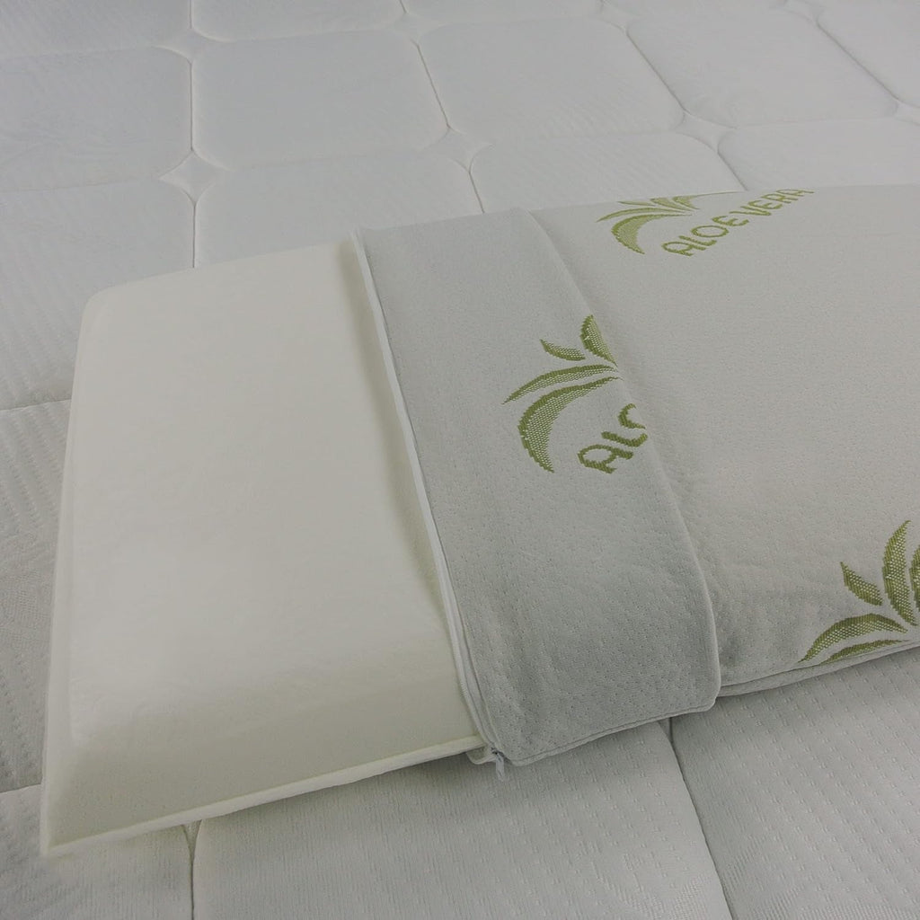 Pernă din spumă cu memorie, tip săpunieră, căptușeală din aloe vera Perne standard Naty Shop