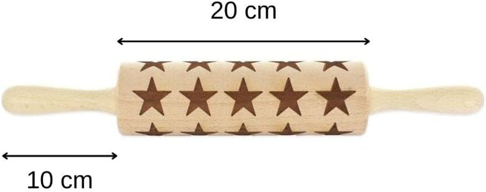 Fackelmann 3154250 Teigrolle ze Sternenabdruck, 40 cm