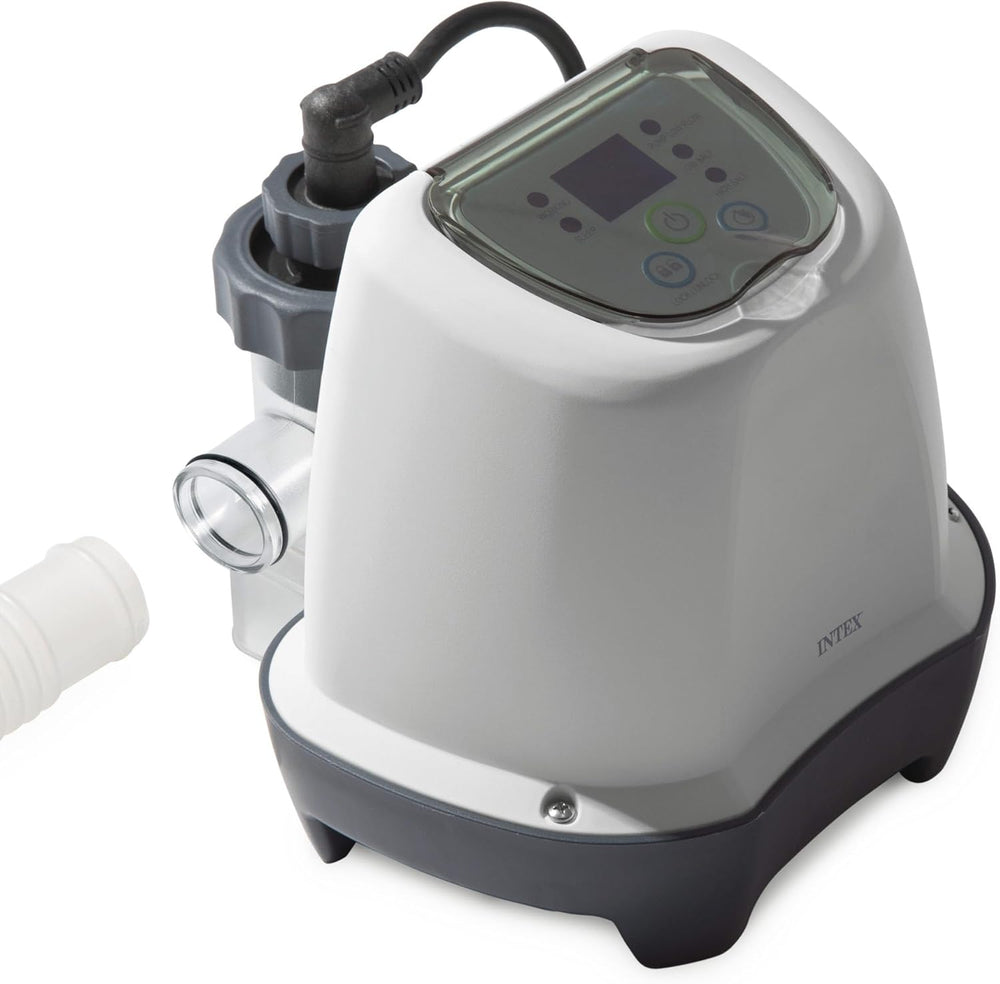 Intex 26662GS - Krystal Clear Salt Water System, generator soli i chloru, do pompy filtrującej 1136-3785 l/h, do małych basenów do 366 cm, tworzywo sztuczne, biały