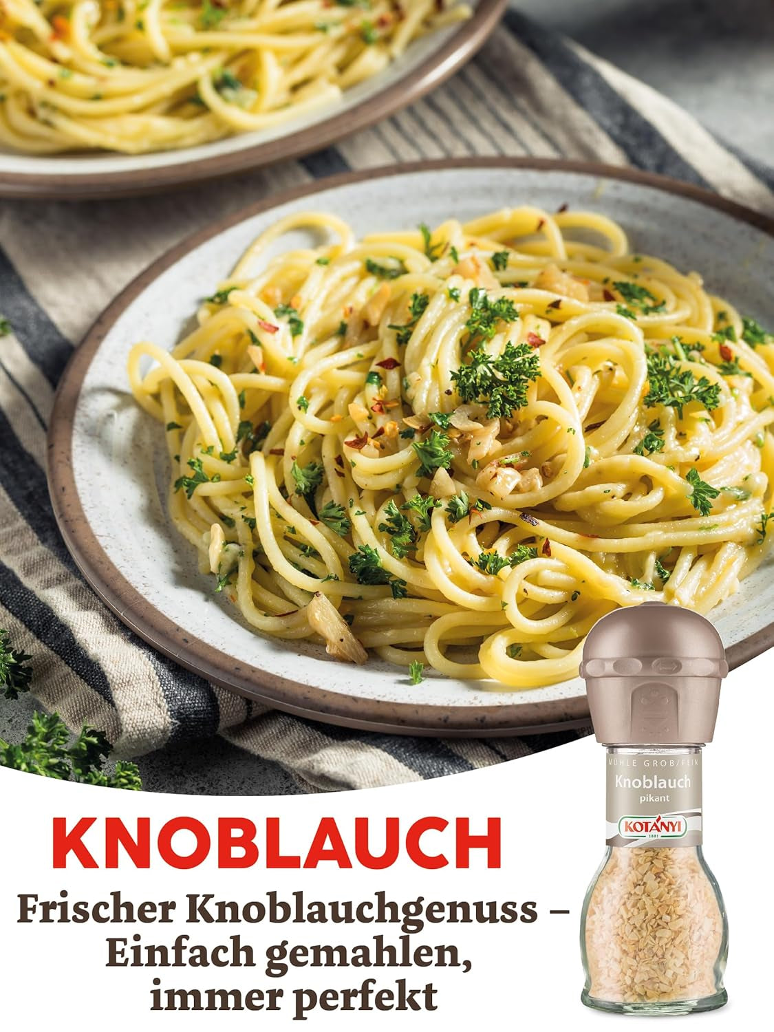 Kotanyi Knoblauch Mühle, Pikantny (1 x 48g)
