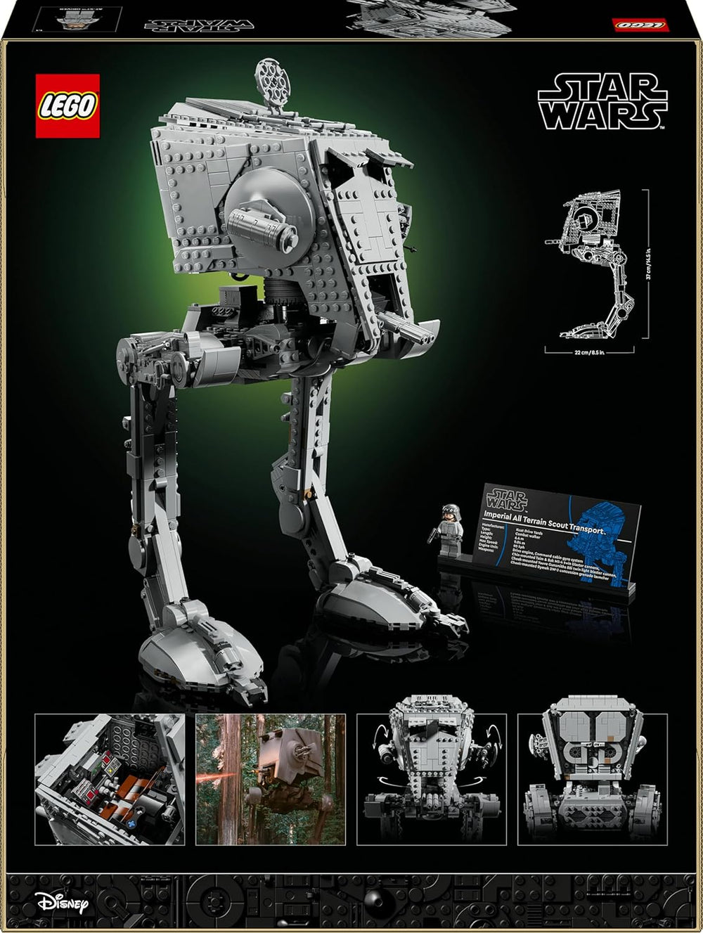 LEGO Star Wars AT-ST Kampfläufer - Bauset für Erwachsene - UCS Modell zum Auststellen mit Minifigurka i informacje - Sammlerstück & Geschenk für Fans - 75417