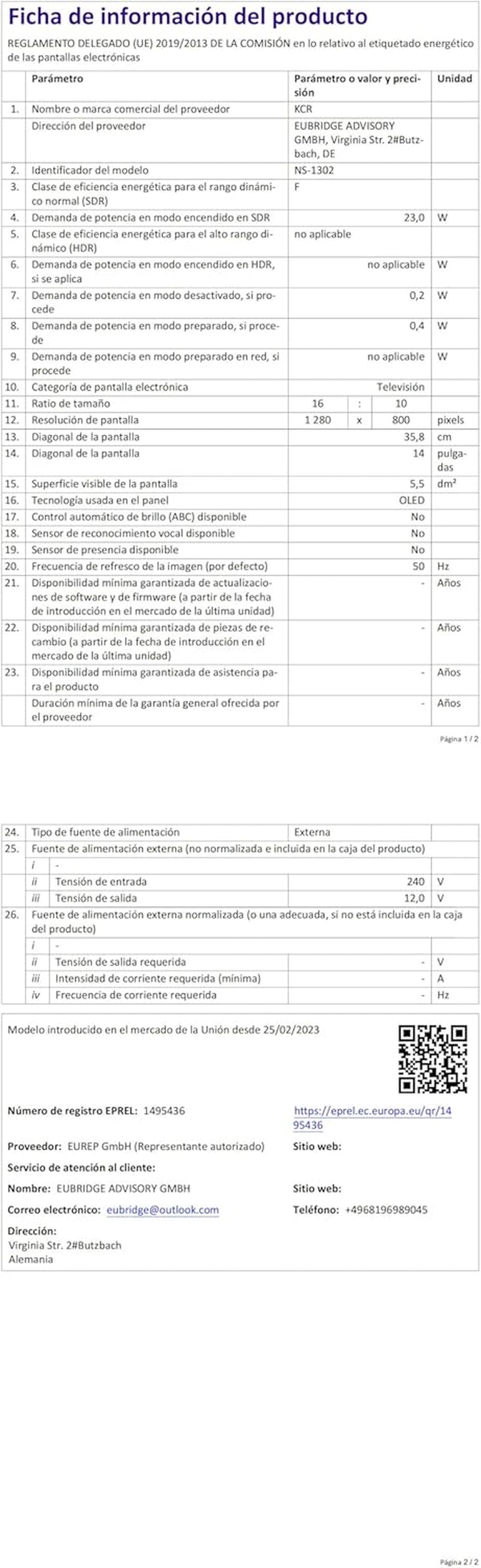 Televizor LED HD de 14 inch, televizor mic cu intrare HDMI, tuner digital încorporat/HDMI/USB/DC-12IN pentru dormitor, bucătărie, rulotă – telecomandă inclusă