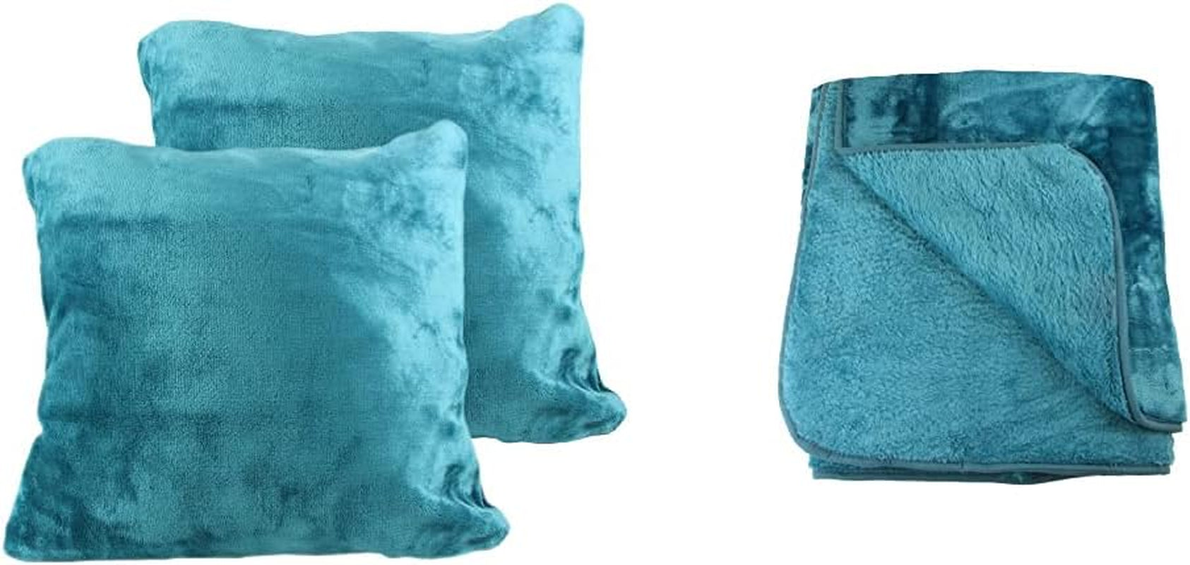 Amago - Wygodny kocyk o wyglądzie kaszmiru 220 x 240 cm - antracyt Łóżka i koce Amago Petrol Wygodny koc + poszewka na poduszkę 130 x 170 cm