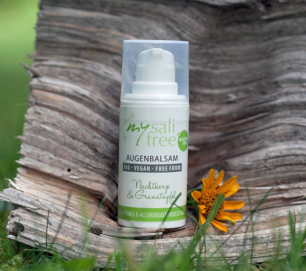 Mysalifree BIO EYE BALM, cremă de ochi intensivă antirid pentru piele sensibilă, cu rodie și onacră, 15 ml Cosmetice si Infrumusetare Naty Shop
