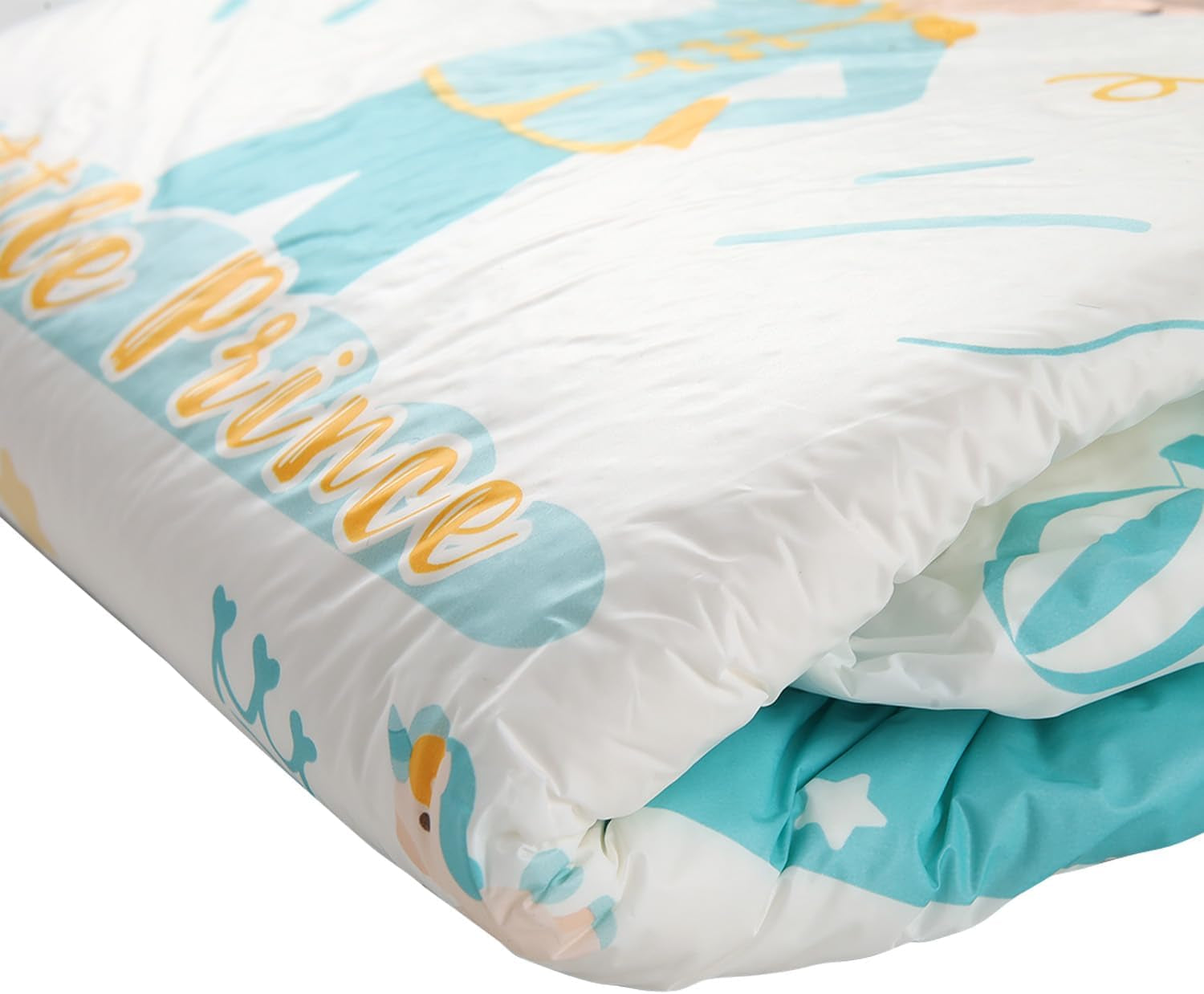 CutiePlusU pieluchy dla dorosłych 2 szt. Jednorazowe majtki na nietrzymanie moczu z klapkami dla kobiet i mężczyzn o maksymalnej chłonności przez noc - Mały Książę (średni 71-96 cm)